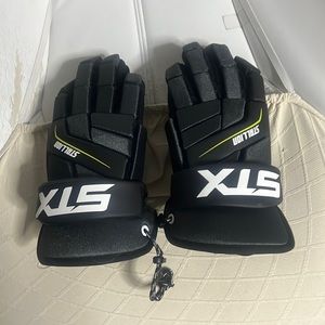 Boys size large stx lacrosse gloves.